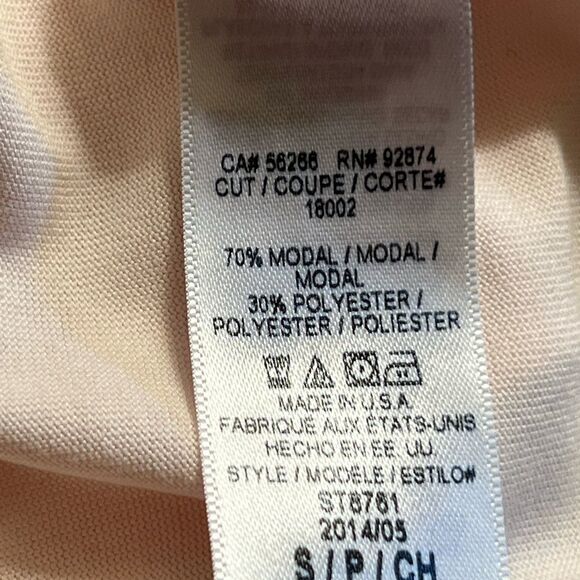 SPLENDID shirt sleeveless with back cut out size S light pink EUC - Picture 9 of 13